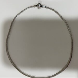 Pandora Iconic Snake Chain Necklace 16.5 Silver- Like new, original box